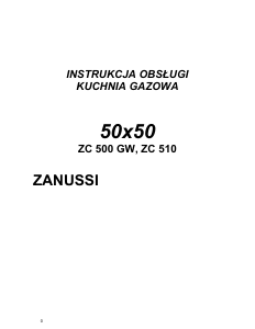 Instrukcja Zanussi ZC510 Kuchnia