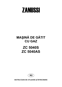 Manual Zanussi ZC5040S Aragaz