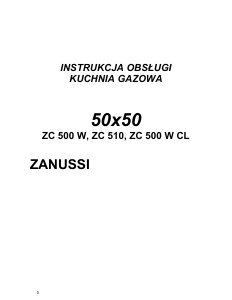 Instrukcja Zanussi ZC500W Kuchnia
