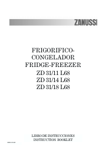 Manual de uso Zanussi ZD31/11L68 Frigorífico combinado