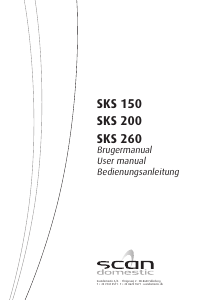 Manual Scandomestic SKS 200 Refrigerator
