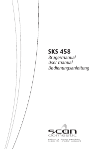 Bedienungsanleitung Scandomestic SKS 458 Kühlschrank