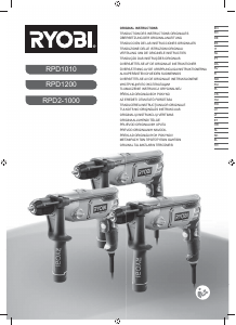 Manual de uso Ryobi RPD2-1000 Taladradora de percusión