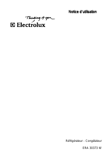 Mode d’emploi Electrolux ERA30373W Réfrigérateur combiné