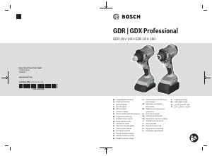Priručnik Bosch GDR 18V-160 Odvijač