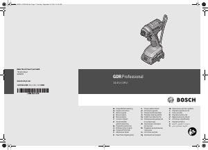 Manuale Bosch GDR 14.4-LI Avvitatore