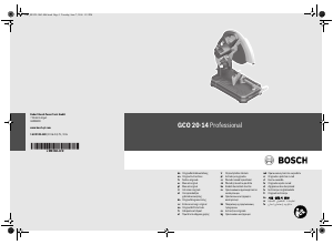 Manual Bosch GCO 20-14 Serra de esquadria metal