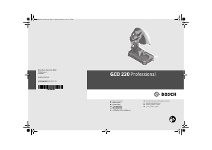 Manual Bosch GCO 220 Serra de esquadria metal