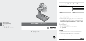 Manual Bosch GCO 2000 Professional Cut Off Saw