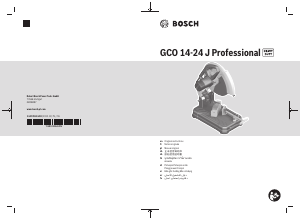 Manual Bosch GCO 14-24 J Serra de esquadria metal