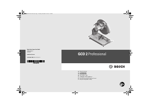 Manual Bosch GCO 2 Cut Off Saw