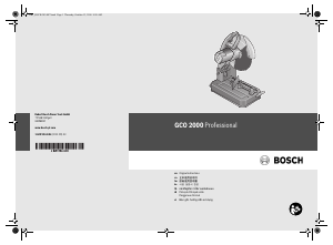 Manual Bosch GCO 2000 Cut Off Saw