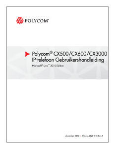 Handleiding Polycom CX500 IP telefoon