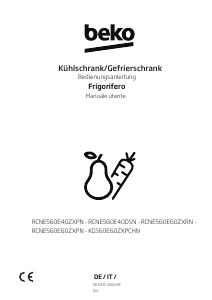 Bedienungsanleitung BEKO RCNE560E60ZXRN Kühl-gefrierkombination