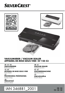 Manual SilverCrest IAN 346881 Vacuum Sealer