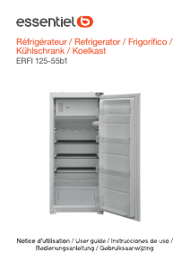 Manual Essentiel B ERFI 125-55b1 Refrigerator