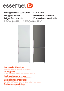 Mode d’emploi Essentiel B ERCV 180-55v2 Réfrigérateur combiné
