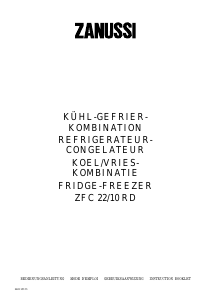 Bedienungsanleitung Zanussi ZFC22/10RD Kühl-gefrierkombination