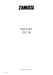 Manual Zanussi ZEC 30 Freezer