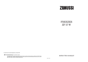 Handleiding Zanussi ZF 57 W Vriezer