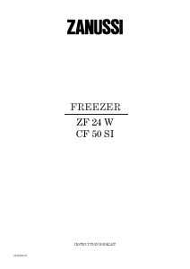 Manual Zanussi ZF 24 W Freezer