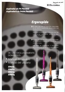 Manual de uso Electrolux ERGO03 Ergorapido Aspirador
