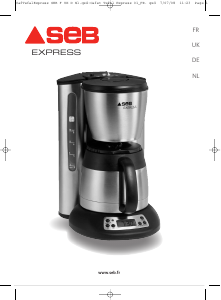 Bedienungsanleitung SEB CM410800 Express Kaffeemaschine