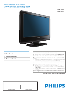 Mode d’emploi Philips 22PFL3505D Téléviseur LCD