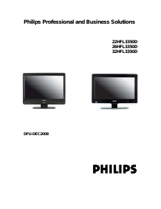 Mode d’emploi Philips 22HFL3350D Téléviseur LCD