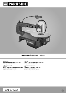 Bedienungsanleitung Parkside PDS 120 A1 Dekupiersäge