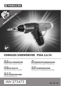 Manual Parkside IAN 273473 Screw Driver