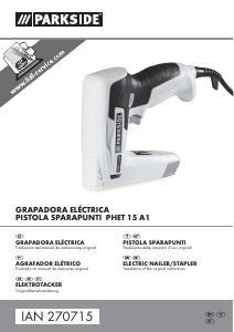 Manual de uso Parkside IAN 270715 Grapadora electrica