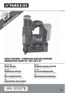 Manual de uso Parkside IAN 305078 Grapadora electrica