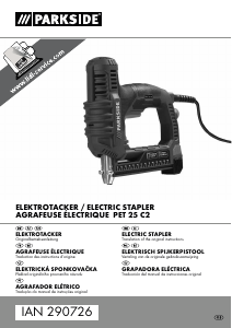 Manual de uso Parkside IAN 290726 Grapadora electrica