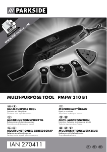 Manual Parkside PMFW 310 B1 Multitool