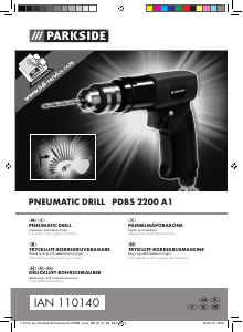 Manual Parkside PDBS 2200 A1 Drill-Driver