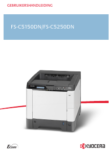 Handleiding Kyocera FS-C5150DN Printer