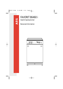 Bedienungsanleitung AEG F86460IW Geschirrspüler