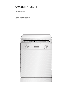 Manual AEG F40360IW Dishwasher