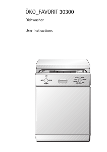 Manual AEG F30300-W Dishwasher