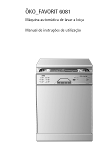 Manual AEG F6081 Máquina de lavar louça