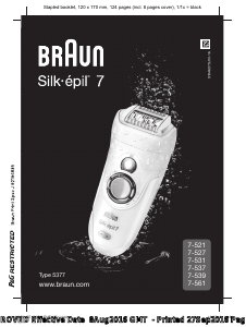 Instrukcja Braun 7-537 Silk-epil 7 Depilator