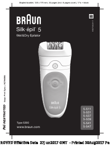 Manual Braun 5-537 Silk-epil 5 Epilator