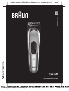 Instrukcja Braun MGK 7021 Trymer do brody