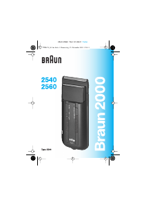 Manual de uso Braun 2560 Afeitadora