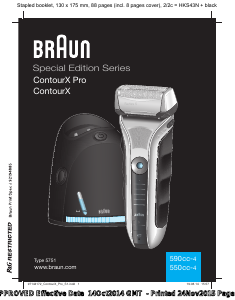 Manual Braun 550cc-4 Shaver