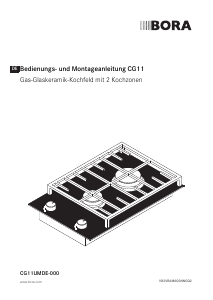 Bedienungsanleitung BORA CG 11 Kochfeld