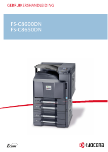 Handleiding Kyocera FS-C8650DN Printer