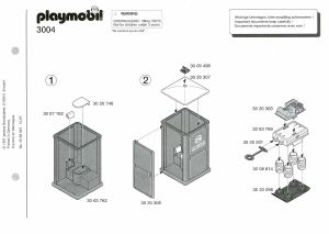 Handleiding Playmobil set 3004 Construction Arbeiders