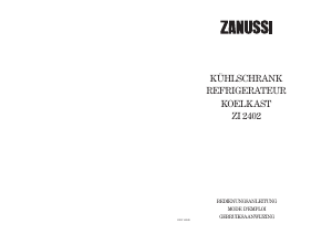 Bedienungsanleitung Zanussi ZI2402 Kühlschrank